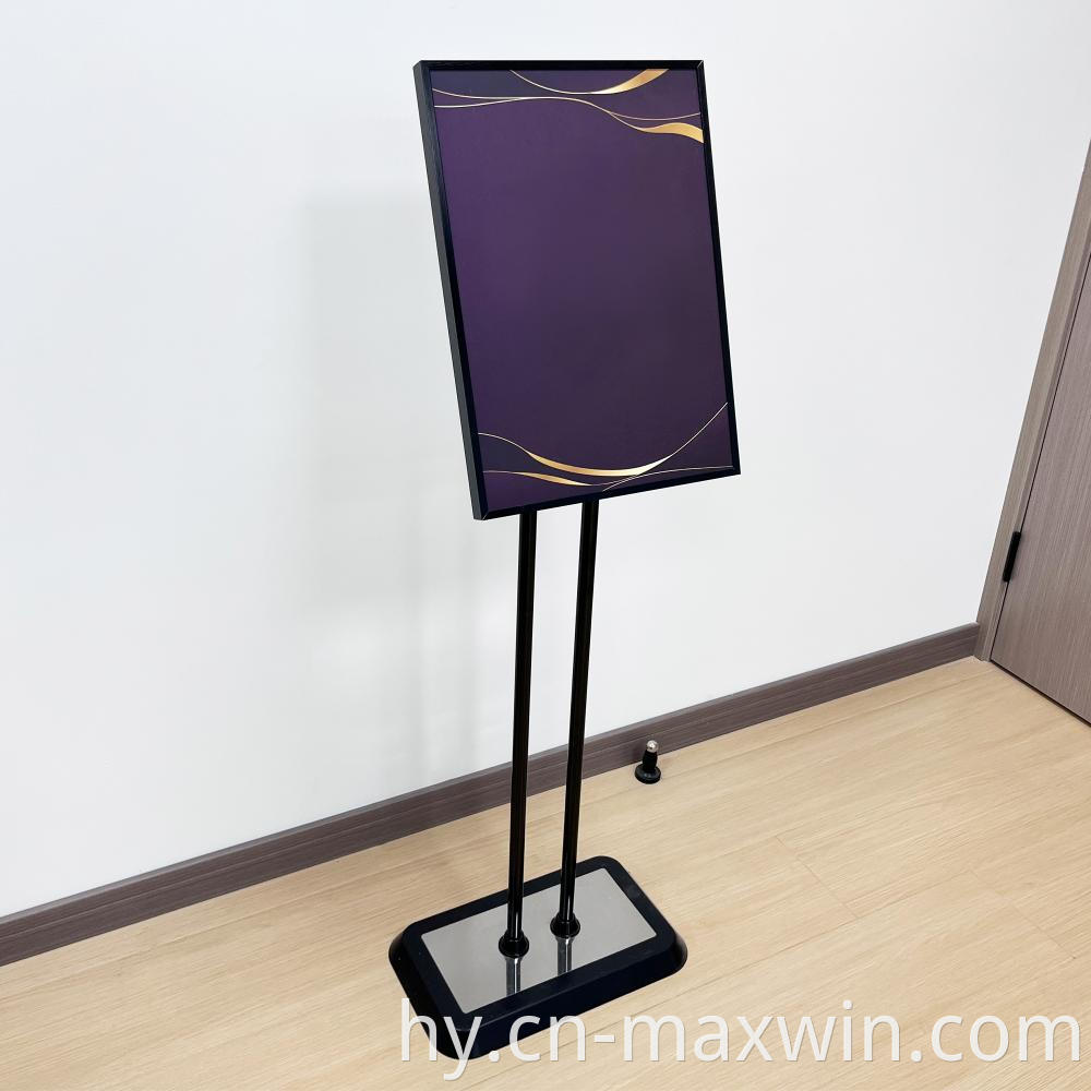 Գովազդային պաստառի ցուցադրում Կանգնած դարակ Advertising Poster Display Stand Shelf